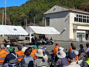 写真：大間々町第16区自主防災会防災訓練