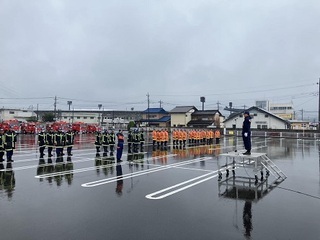写真：みどり市消防団秋季消防点検