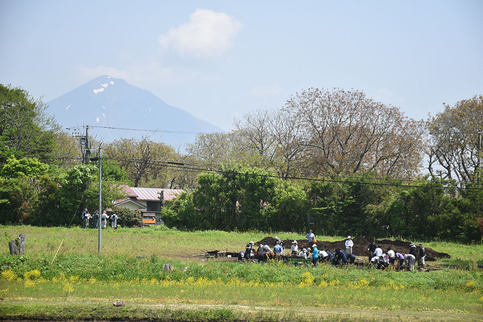 発掘ガールたちによる令和7年度の調査風景