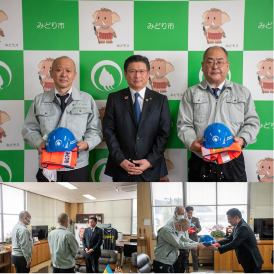 写真：令和6年能登半島地震被災地への派遣職員出発式