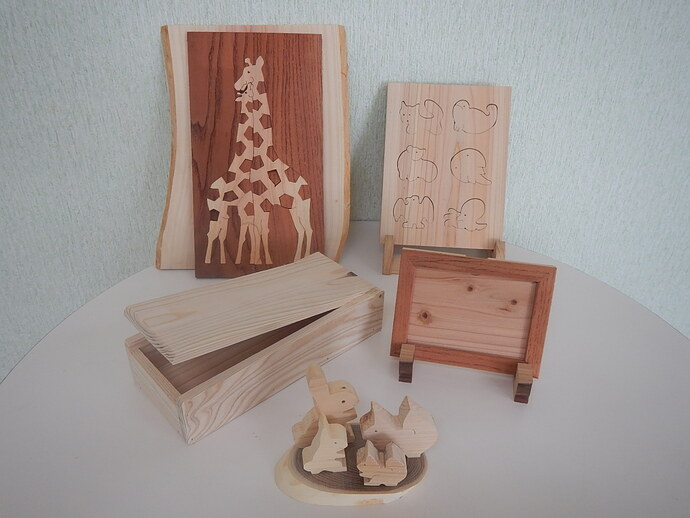 【わらべ工房】 手作り木工製品セットB｜わらべ工房