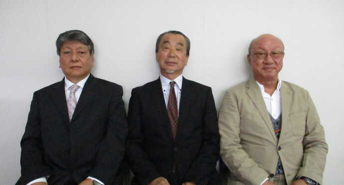 画像,新区長3名