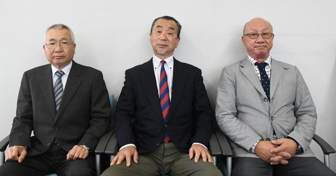 画像,新区長3名