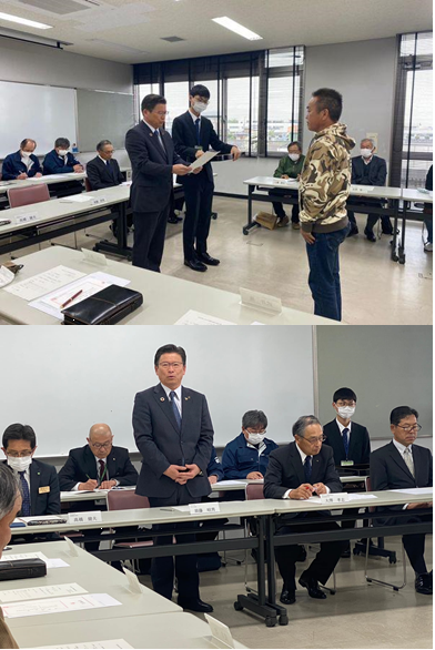 写真：笠懸町産業区長等に委嘱状を交付