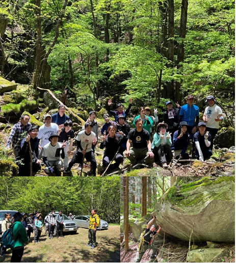 写真：新規採用職員研修（袈裟丸山登山）
