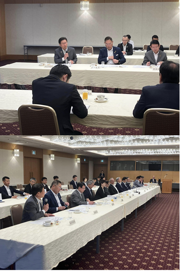 写真：県選出国会議員との朝食会