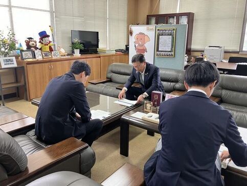 写真：群馬県知事の訪問