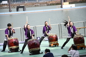清高校和太鼓演奏