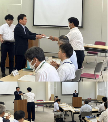 写真：みどり市環境審議会の委嘱と諮問