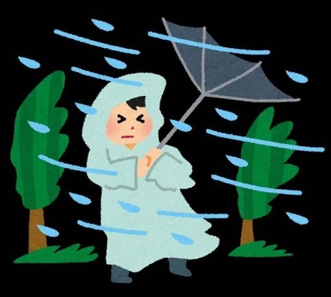 写真：台風10号に備えて