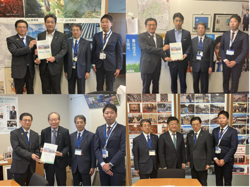 写真：渡良瀬川流域砂防工事期成同盟会による中央要望
