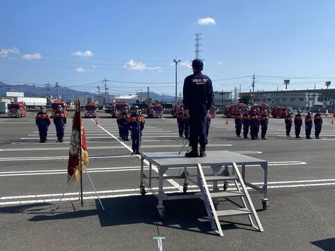 写真：みどり市消防団秋季消防点検