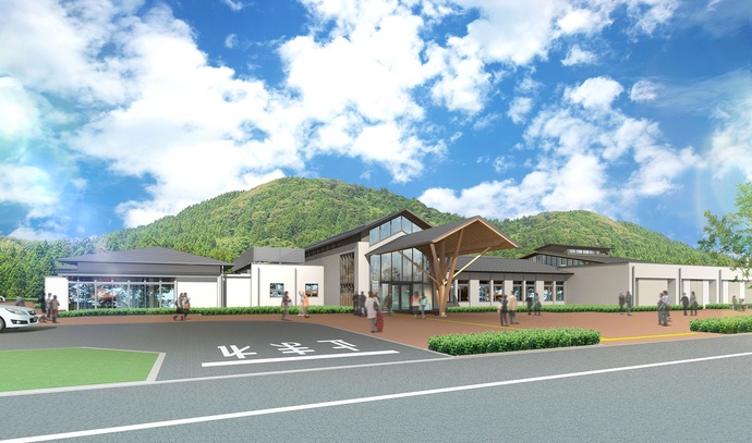 みどり市温泉施設完成イメージ