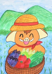 写真:「生産者みどモス」の絵