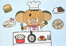 写真:「おいしいごはん屋さん」の絵