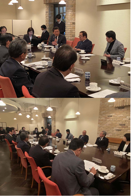写真：群馬県知事との朝食会