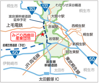 図:産業団地の位置図