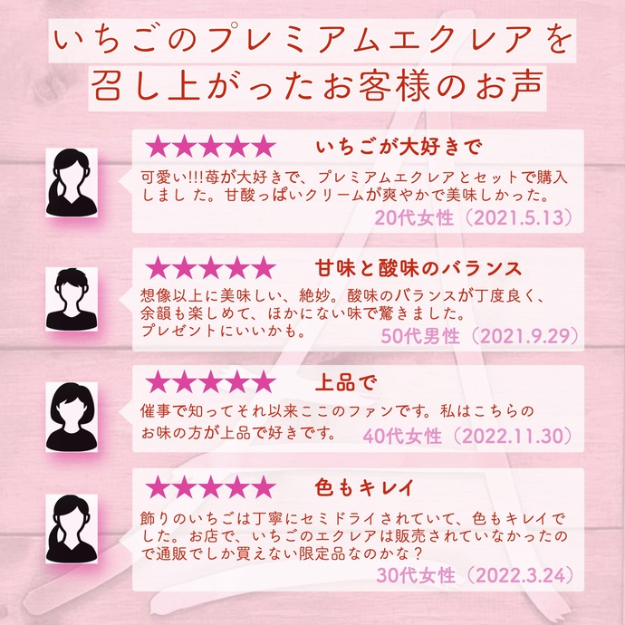 いちごのプレミアムエクレア