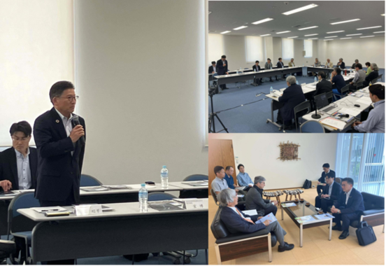 写真：モンベル辰野会長との面会&ジャパンエコトラック推進協議会