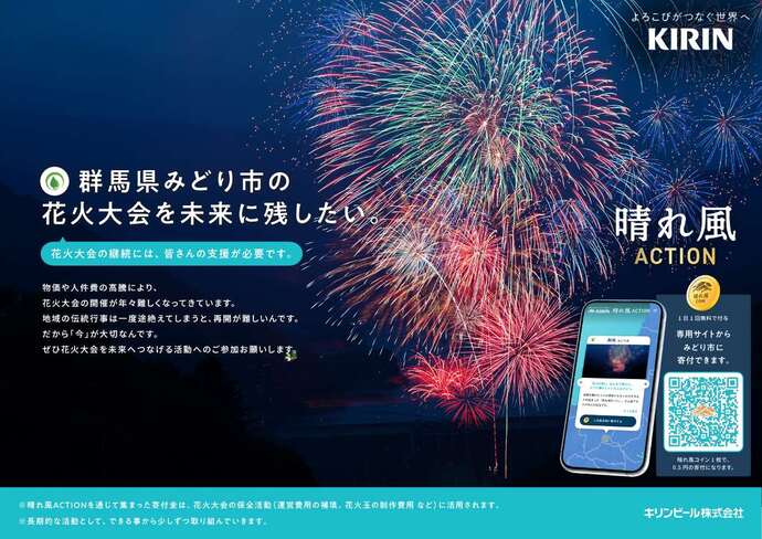 キリンビール晴れ風ACTION　草木湖まつりポスター
