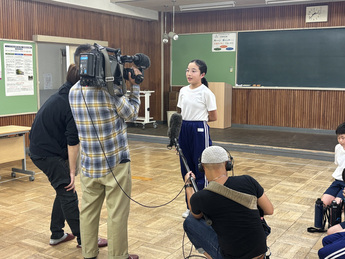 インタビューの様子