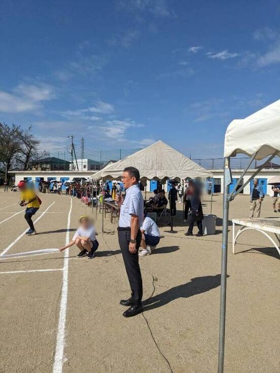 写真:笠懸中学校、大間々東中学校運動会
