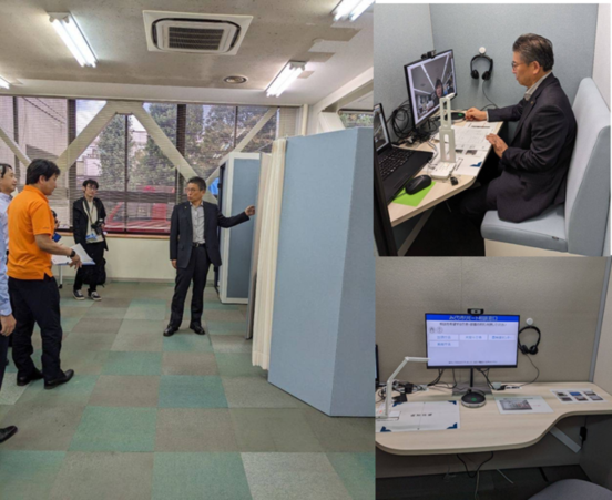 写真:リモート相談窓口を体験