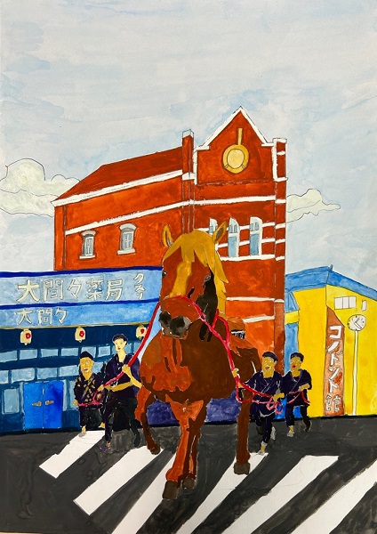 絵の写真：神馬