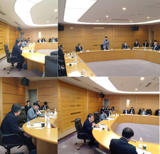 写真：群馬県知事と群馬県市長会の意見交換会