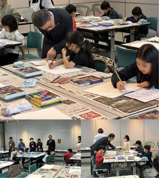 写真：MIDORIジュニアアカデミー、荒木千恵子先生のパステル画教室