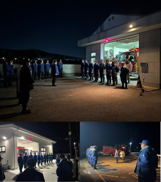 写真：みどり市消防団歳末特別警戒