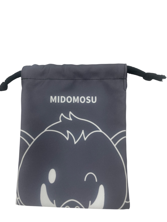 みどモスミニ巾着（グレー）