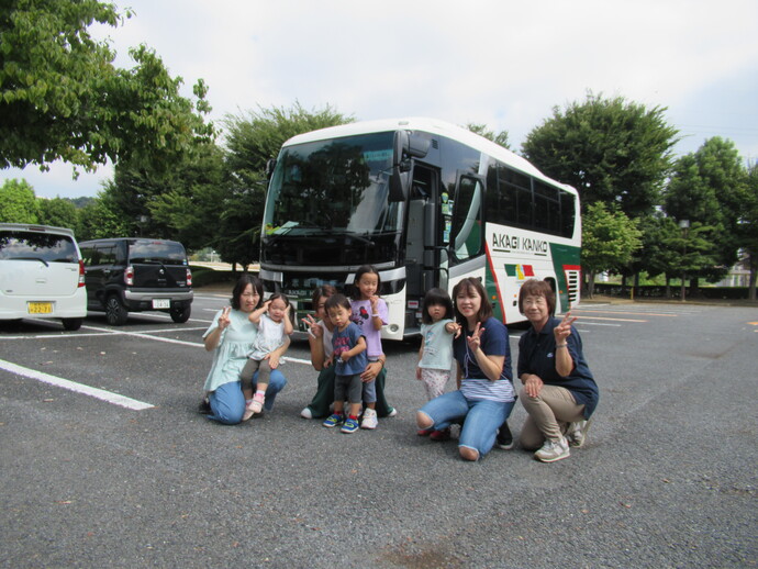 バス遠足の様子