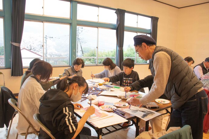 みどりのはなわワークショップの様子1