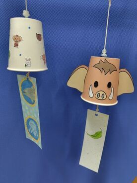 写真：みどモスの風鈴＆ペーパーバッグを作ろう